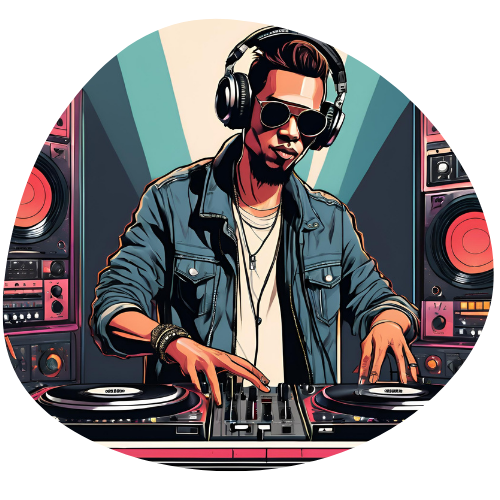 DJ – Bild erstellt mit Magic Media AI by Canva