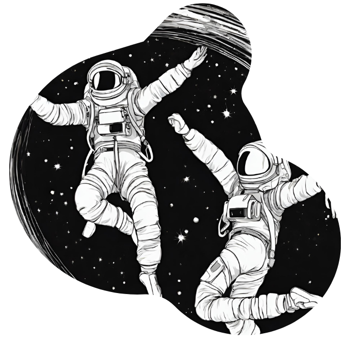 Spacedance – Bild erstellt mit Magic Media AI by Canva