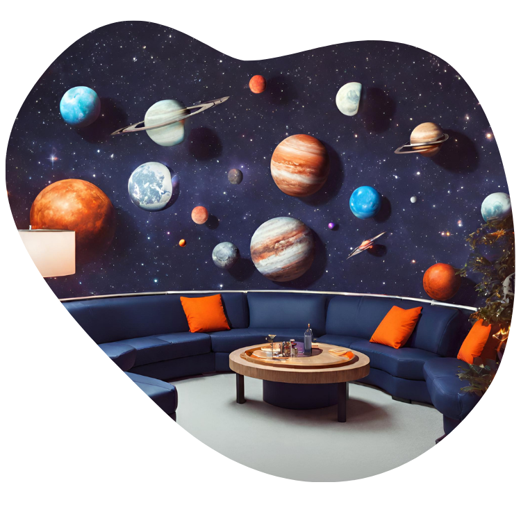Spacelounge -> Image made with Magic Media AI by Canva